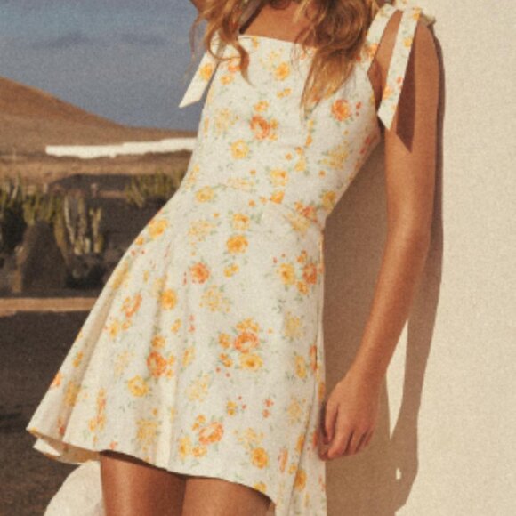 Dresses & Skirts - FLORAL POPLIN BOW DRESS